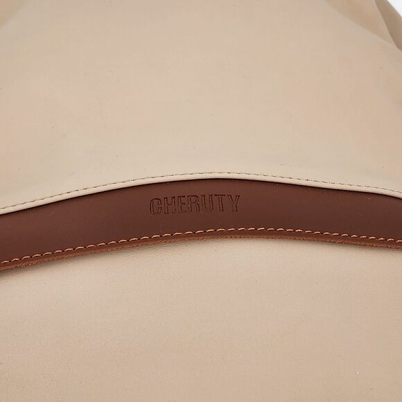 Cheruty Anti-Theft Tan Faux Leather Convertible Backpack - Picture 9 of 12